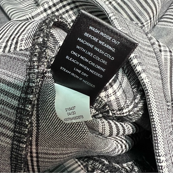 Simply Vera Wang Skinny Plaid Houndstooth Pants Medium - Picture 6 of 6